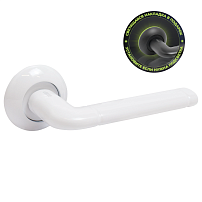 АЛЛЮР АРТ "ПОЛО" W (15110) матовый белый С НАКЛАДКОЙ Комплект ручек (20) АЛЛЮР АРТ "ПОЛО" W (15110) матовый белый С НАКЛАДКОЙ Комплект ручек (20)