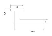 PUERTO AL 514-02 SN/NP мат.никель/никель Комплект ручек (20)