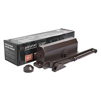 БУЛАТ Доводчик дверной ARCTIC ДД 504/5 A-С (80-150 кг) коричневый, морозостойкий (10) БУЛАТ Доводчик дверной ARCTIC ДД 504/5 A-С (80-150 кг) коричневый, морозостойкий (10)