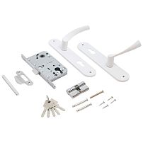 АЛЛЮР ЗВ 7-103/85 WW белый Замок врезной с/руч (20)