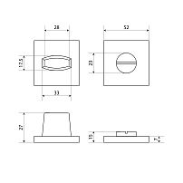 Сантехническая завертка к ручкам АЛЛЮР АРТ КОЛОР BK-S2 LC(C6230) светло-коралловый (50,5) Сантехническая завертка к ручкам АЛЛЮР АРТ КОЛОР BK-S2 LC(C6230) светло-коралловый (50,5)