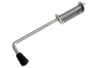 Засов Домарт пружинный (110) 330мм мод.2 черный  (10) 