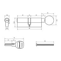 АЛЛЮР HD FG 90-5К CP (45x45G) хром перф.кл/верт Цилиндровый механизм (50,10) АЛЛЮР HD FG 90-5К CP (45x45G) хром перф.кл/верт Цилиндровый механизм (50,10)