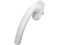 Ручка для пластиковых окон ЛУНА (HOPA) штифт 35 мм белая RAL-9016 (100,5!!!) 