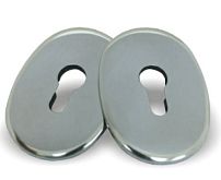 Накладка для ц/м ДФ овальная хром (400)