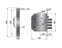 Герион "Эталон Р" Правый б/руч. ЗЩ  5кл Замок врезной тяж.(9)