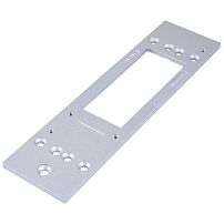 БУЛАТ Монтажная пластина МП-01(135х25х44) серебро для доводчика ДД812/5, ДД802/5 (100)