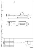 Накладка дверная НД-1 (L-125мм) без/покр Кунгур (100,10!!!)