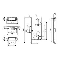 АЛЛЮР АРТ 5300-MC AB ст.бронза без ц/м МАГНИТНЫЙ Замок врезной (40) АЛЛЮР АРТ 5300-MC AB ст.бронза без ц/м МАГНИТНЫЙ Замок врезной (40)