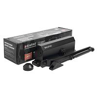 БУЛАТ Доводчик дверной ARCTIC (АРКТИК) ДД 504/5 A-B (80-150 кг) черный, морозостойкий (10)