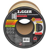 Уплотнитель ZIGGER D 14*12 бухта 40 м. белый 06-16-87 (6)