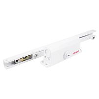 АЛЛЮР Доводчик дверной COMFORT(КОМФОРТ) ДД 168/3-4 AH-W (до100 кг)белый RAL9016 со скольз. тягой(10)