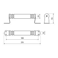 Киров Секрет РСД-150 Круглая фигурная св.дерево Ручка-скоба (110) Киров Секрет РСД-150 Круглая фигурная св.дерево Ручка-скоба (110)