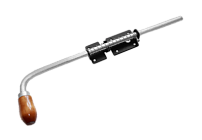 Засов Домарт с пружиной 500мм черный d-16мм (5) Засов Домарт с пружиной 500мм черный d-16мм (5)