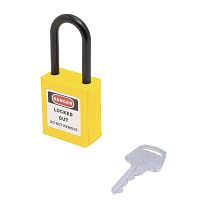 BD-G12 Yellow замок навесной нейлоновая дужка BD-G12 Yellow замок навесной нейлоновая дужка