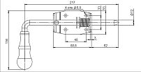 Засов Симеко гаражный ЗГ-210мм (П/А12 ф12мм) (40)