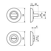 Сантехническая завертка к ручкам СТАНДАРТ P-BK-R1 SN/CP(SC/CP) мат.хром/хром (100,5) Сантехническая завертка к ручкам СТАНДАРТ P-BK-R1 SN/CP(SC/CP) мат.хром/хром (100,5)