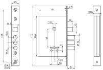 Рязань ЗВ 9-8/13 м/о 55 74100 Замок врезной (20) Рязань ЗВ 9-8/13 м/о 55 74100 Замок врезной (20)