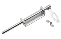 Засов Домарт воротный  (110) 250мм с накладкой цинк d-13мм (10) 