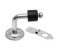 Домарт Стопор дверной с фиксатором 60х50 мм под хром (10) Домарт Стопор дверной с фиксатором 60х50 мм под хром (10)