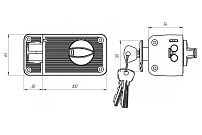 Д-град Зенит ЗН2-3 Бронза Замок накладной (16) Д-град Зенит ЗН2-3 Бронза Замок накладной (16)
