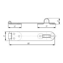 Накладка дверная Киров Секрет НД-180 бронза (40,10!!!) Накладка дверная Киров Секрет НД-180 бронза (40,10!!!)