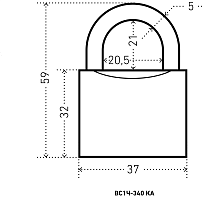 АЛЛЮР ВС1Ч-340 KA с одной секретностью d5мм полимер Замок навесной (96,6!!!) АЛЛЮР ВС1Ч-340 KA с одной секретностью d5мм полимер Замок навесной (96,6!!!)