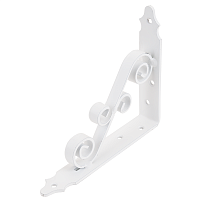 Кронштейн фигурный Домарт мод.10 (150*125) белый (10) Кронштейн фигурный Домарт мод.10 (150*125) белый (10)