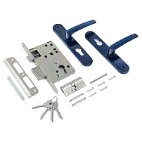 Птимаш ЗВ4-3.08 синий муар СТЯЖКИ Замок врезной с/руч (10) Птимаш ЗВ4-3.08 синий муар СТЯЖКИ Замок врезной с/руч (10)