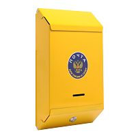 Ящик почтовый  с замком желтый (20)