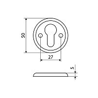 Накладка для ц/м АЛЛЮР 016PZ-50 WW белый для финских дверей (200,20) Накладка для ц/м АЛЛЮР 016PZ-50 WW белый для финских дверей (200,20)
