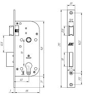 Д-град Зенит ЗВ7-70.4-02 хром Замок врезной с/руч (15) Д-град Зенит ЗВ7-70.4-02 хром Замок врезной с/руч (15)