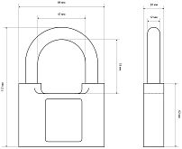 СТАНДАРТ Россия ВС1-03С d12мм Замок навесной (20) СТАНДАРТ Россия ВС1-03С d12мм Замок навесной (20)