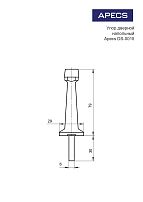 Апекс DS-0015-AC медь ограничитель дверной прямой (300,10)