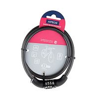 Апекс PD-82-65СМ  (65см) d8мм кодовый Замок велосипедный тросовый (78,26)