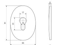 Накладка для ц/м Апекс DP-С-11-G овальная (288,24!!!)