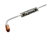 Засов Домарт с пружиной ЗСП-500 мод.2 бронза антик d-16мм (5)