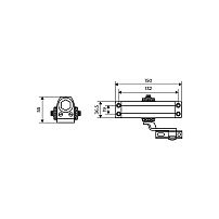 АЛЛЮР Доводчик дверной COMFORT(КОМФОРТ) ДД 132/2-3 A-S (до 80 кг) серебро RAL9006, морозостойкий(10)