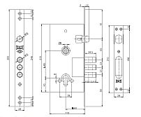 KALE 252 R W/B никель БЕЗ УПАК. без ц/м б/о б/накл. Замок врезной тяж. (16) KALE 252 R W/B никель БЕЗ УПАК. без ц/м б/о б/накл. Замок врезной тяж. (16)