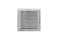 Домарт 150*150 (хром)  метал.Решетка вентил (50) 