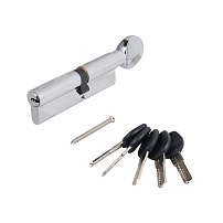 АЛЛЮР HD FG 100-5К CP(55x45G) хром перф.кл БЛИСТЕР Цилиндровый механизм (60,10)