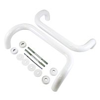 ЛДМ Ручка офисная скоба 350х30 мм белая Ручка-скоба