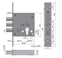 Крит ЗВЦ-А1-Хп б/о, без ЦМ арт.03004 Замок врезной (10)