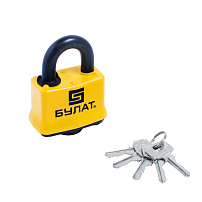 БУЛАТ ВС 0350 всепогодный 5кл. d=11мм Замок навесной (36,6) БУЛАТ ВС 0350 всепогодный 5кл. d=11мм Замок навесной (36,6)