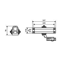 АЛЛЮР Доводчик дверной COMFORT(КОМФОРТ) ДД 229/5-7 A-S (до150 кг) серебро RAL9006, морозостойкий(10)