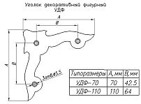 Уголок Н.Новгород декоративный фигурный УДФ 110-SL черн.мат. (50,10!!!) Уголок Н.Новгород декоративный фигурный УДФ 110-SL черн.мат. (50,10!!!)