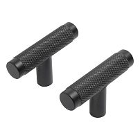 StahlBuro AP2308 2шт., BL матовый черный. Ручка-кнопка мебельная (25, 250) StahlBuro AP2308 2шт., BL матовый черный. Ручка-кнопка мебельная (25, 250)