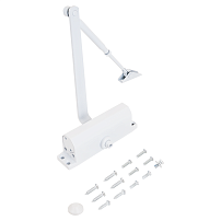 NOTEDO Доводчик дверной  DC-080 WHITE до 120 кг белый (10)