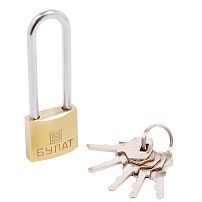 БУЛАТ ВС 1126-01 латунный d=4,5мм Замок навесной (72,12) БУЛАТ ВС 1126-01 латунный d=4,5мм Замок навесной (72,12)