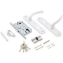 АЛЛЮР ЗВ 7-132/85 WW белый Замок врезной с/руч (20)